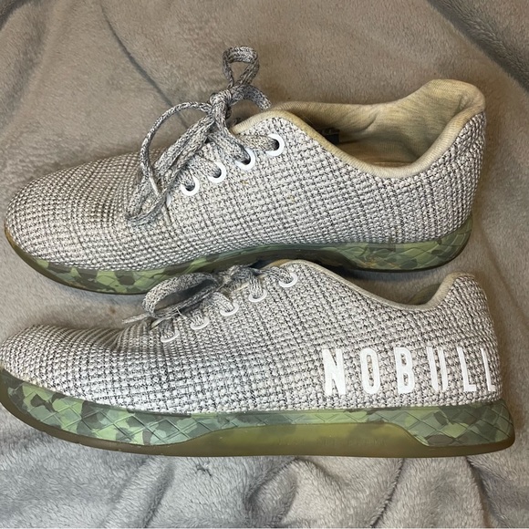 NOBULL Shoes - NOBULL white heather forest trainer